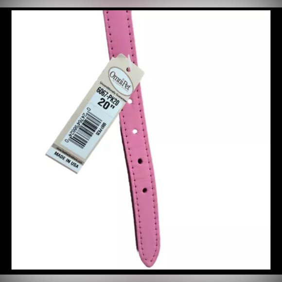 OmniPet Signature Leather Pet Collar, Pink, 3/4 by 20" NWT - Picture 6 of 6